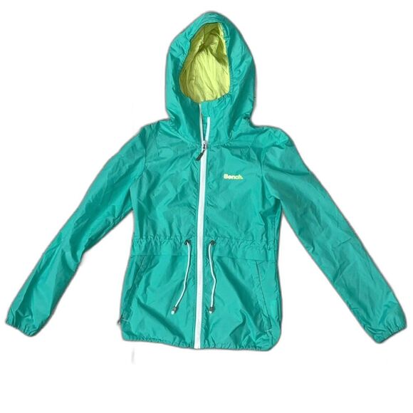 Women's Bench Multipurpose Turquoise and lime Green running Jacket size XS - Picture 3 of 12
